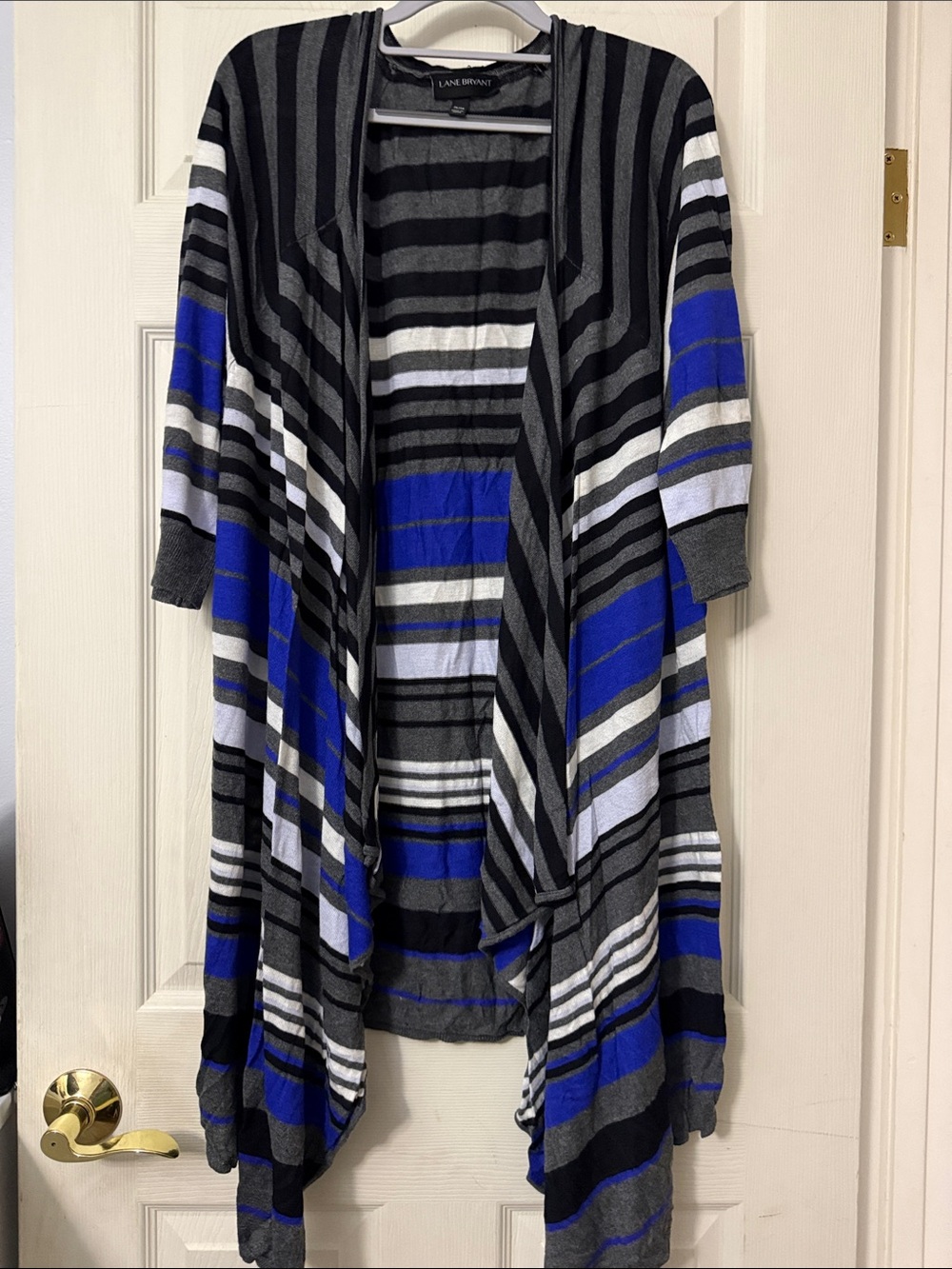Lane Bryant Waterfall Draped Open-Front Cardigan Sz 26/28